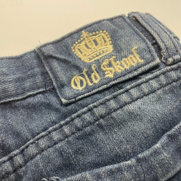 Old Skool Boy’s Denim Jean Shorts Size 6 - Picture 3 of 5